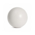 Displaying the front side of a light-grey 9.8" Pilates ball, on a white background.