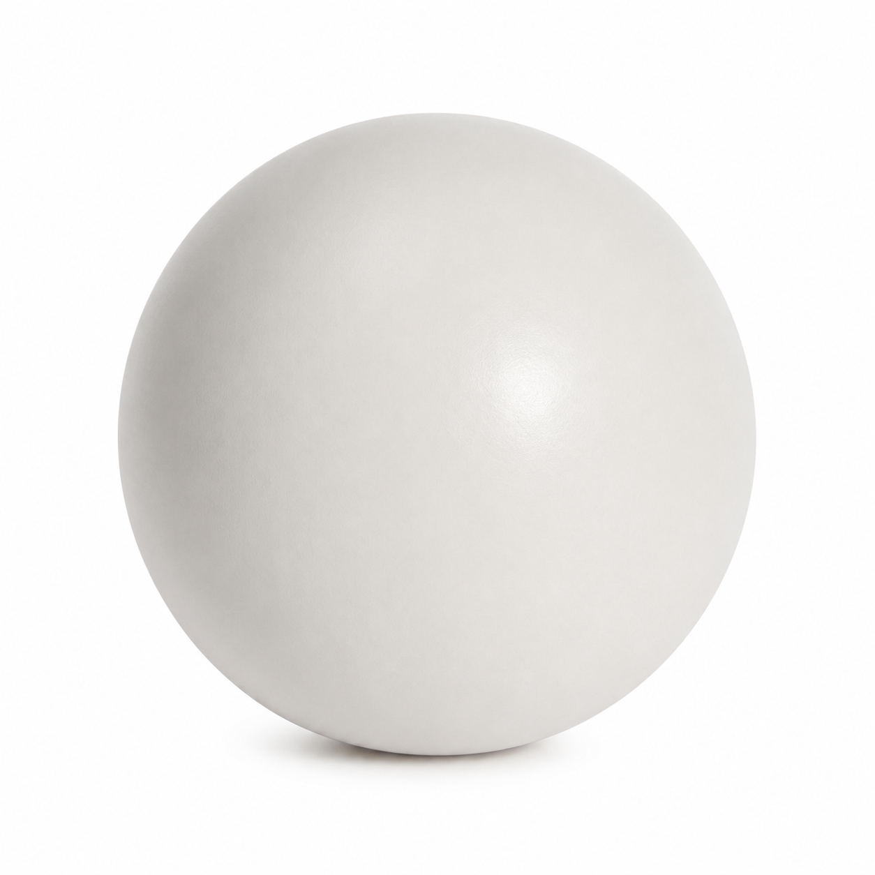 Displaying the front side of a light-grey 9.8" Pilates ball